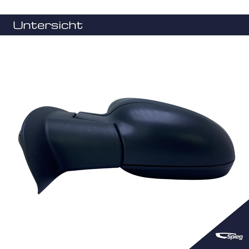 Spieg Außenspiegel Links für Mercedes Citan 2013-2021 | Renault Kangoo 2013-2020 Elektrisch Verstellbar, Manuell Einklappbar, Beheizt, Schwarz, 5 PIN (Fahrerseite)