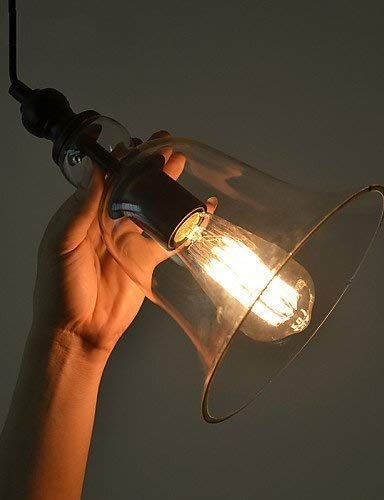 Lampe légère rétro en verre solution éclairage doux sans éblouissement - 3