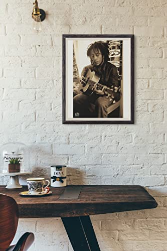 Bob Marley Poster Playing Guitar Sepia Singer Music Musician Legend Home Living Room Bedroom Office School Gift Picture Photograph Photo Painting Inspiration Cool Wall Decor Art Print Poster 24X36 #TOP6