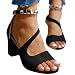 YJING Damen PlüSch Sandalen Damen Mit FußBett Sandalen Damen Blumen Sandalen FüR Breite FüßE Damen Sandalen SchnüRung Damen Sandalen Schwarz Sandalen Damen Sommer Sandalen 073 01 Schwarz 40
