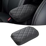 GIANT PANDA Custom Car Center Console Armrest Cover Fit 2014 2015 2016 2017 2018 Subaru Forester,Waterproof Faux Leather Middle Console Cover Protector - Full Protection - Black