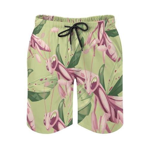 Orchid Mantis Men's Swim Trunks Board Shorts Beachshorts Swimsuits with Pockets Mesh Liner4