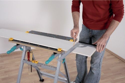 wolfcraft MASTER 200 Foldable Clamping Workbench - Portable Work Table with Adjustable Vice Jaws, 180 kg Capacity, Quick-Fold System & Integrated Tool Rack - 6177000 - 4