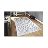 Mani TEXTILE TPS_BERB_ZIGZAG40 Teppich, Polyester, Beige, 40 x 60 cm
