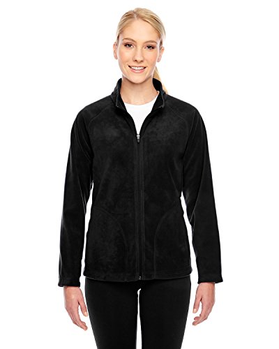 TEAM 365 Ladies Campus Microfleece Jacket, Large, Black