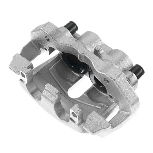 Image of Detroit Axle - Front Right Brake Caliper for 2011-2017 Jeep Grand Cherokee | 2011-2018 Dodge Durango, Passenger Side Brake Caliper with Bracket 2012 2013 2014 2015 2016 Replacement