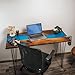 Custom Epoxy River Standing Desk, Live Edge Walnut Solid Wood Desk Top, Epoxy Resin Walnut Stand up Desk, Home Office Handmade Furniture (24