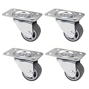 Priostahl Möbelrollen 25mm 4er-Set Lenkrollen