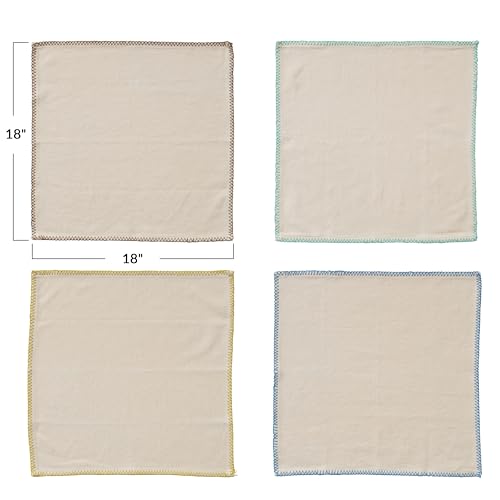 Set de Servilletas de Algodón 4 Piezas Multicolor miniatura 2