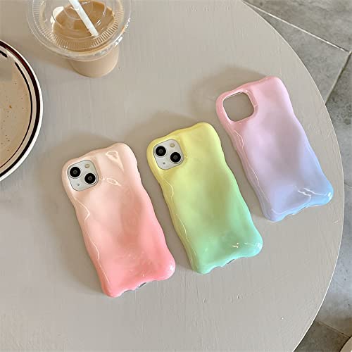 Coque silicone souple iPhone 13 Pro Max antichoc wave frame vert