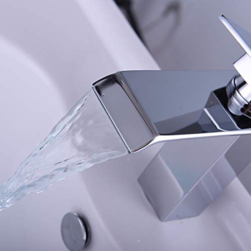 Robinet de lavabo cascade en cuivre de qualité supérieure pour vasque