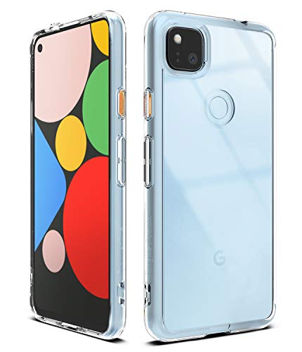 Ringke Fusion Compatible with Google Pixel 4a Case (2020) Clear Thin Pixel 4a Cover, Slim Lightweight TPU Bumper Case for Pixel 4a (5.81 Inch) - Clear (Not Compatible with Pixel 4a 5G)
