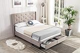 Home Life Platform Bed with Drawers, Grey