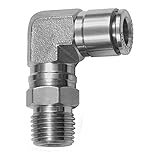 RIEGLER 135145-854.014-8 ES L-Steckverschraubung, drehbar, R 1/4 a., Schlauch-Ø 8, ES 1.4404, 1Stk