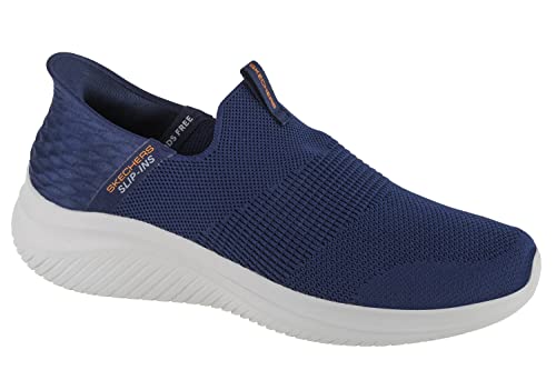 Skechers Ultra Flex 3.0 Smooth Step, Zapatillas Hombre, Navy Knit Trim, 45 EU