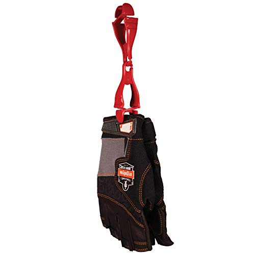 Image of Ergodyne Squids 3400 Glove Clip Holder with Dual Clips, 6-Pack, Red