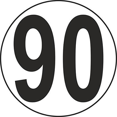 Akachafactory Autocollant Sticker Macaron adhesif Disque limitation Vitesse Camion 90 km/h Cover