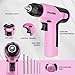 GRENPRO Pink Tool Set Drill Set, 188PCS Tool Kit For Home with Pink Cordless Drill Power, Hand Tool Kit for Women, Basic Household Auto Car Repair Tool Box for Men, Portable Storage Box Tools Sets