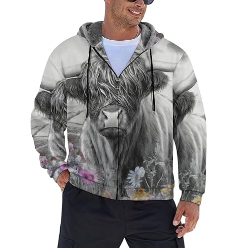Sweat à capuche polaire homme chaud pour stopper le froid hivernal