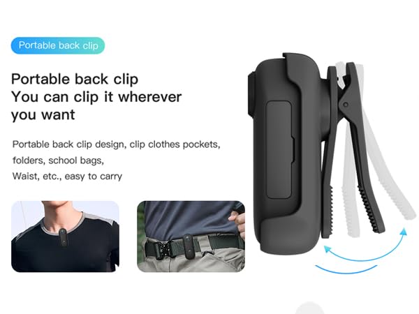 Image of H8 64GB 4K Thumb Action Camera, Mini Body Cameras, Wearable Pocket Vlogging Camera, Multiple Accessory Mount Anywhere Small Portable Hands-Free Helmet Cam for Work, Cycling, Travel, Pet Walking (Black