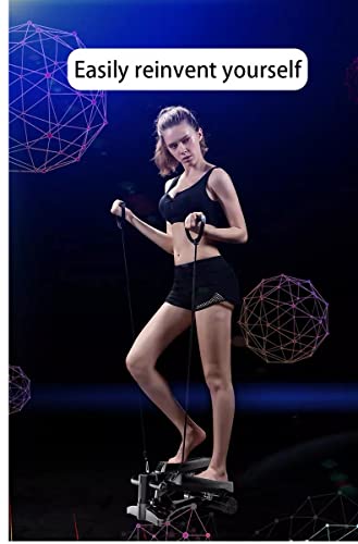 Afrann-Mini-Stepper-for-Exercise-330lb-Aerobic-Fitness-Stair-Stepper-Climber-Bike-Peddler-Exercise-Machine-with-Resistance-Bands-and-Display-Step-Fitness-Machine-for-Home-Office-Workout-Women-Men