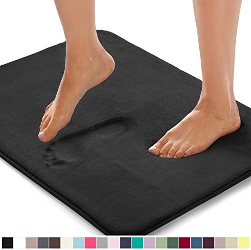 Gorilla Grip Original Thick Memory Foam Bath Rug, 30x20, Cushioned, Soft Floor Mats