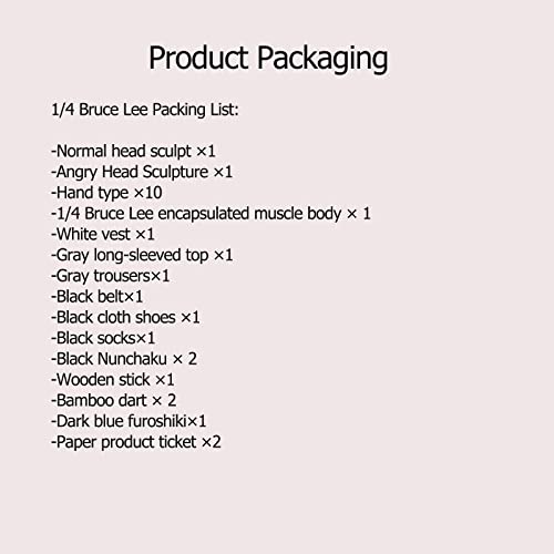Nc 1/4 Bruce Lee Action Figures, Toy Model Statue, Pvc Environmental Protection Materials Handmade Decorative Ornaments With Detailed Accessories Children Gifts #TOP1