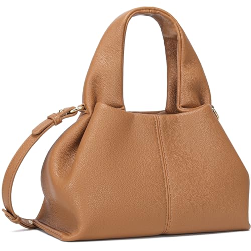 HIYOLALA Designer Handbags for Women Dumpling Bag Tote, Style1-brown