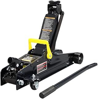 Torin TORT825051 Hydraulic Low Profile Trolley Service/Floor Jack with Single Piston Quick Lift Pump, 2.5 Ton (5,000 lb) Capacity, Black