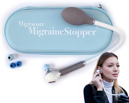Migraine Stopper – Medizinisches Gerät zur Migränelinderung ohne Medikamente | Migränegerät mit gezielter Nervenstimulation | Alternative zur Migränemaske bei Migräne & Kopfschmerzen