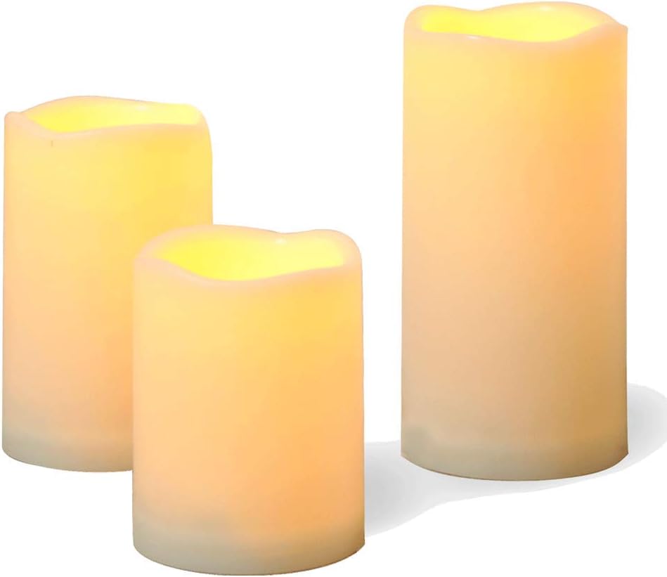 Candle Choice Flameless Pillar Candles Outdoor Battery