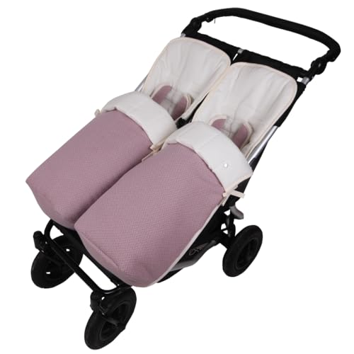 Tititnins®   Conjunto 2ud. Saco Silla para Baby Monster Easy Twin 4 | Gemelar | Desmontable con cremallera | Convertible en Colchoneta| ROMA y Pique Crudo