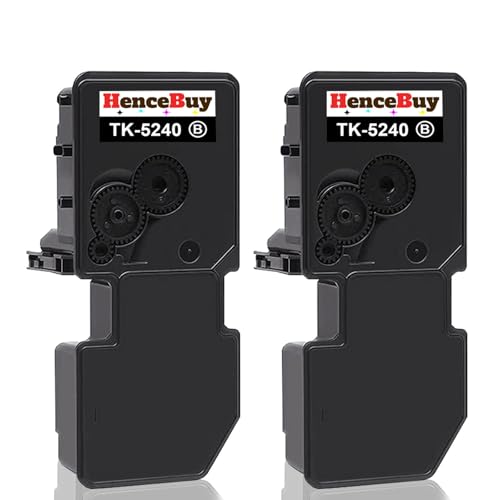HenceBuy TK-5240K Black Toner Cartridge for Kyocera TK-5240 TK5240K Replacement for Kyocera ECOSYS M5526cdw M5526cdn M5526 P5026cdw P5026cdn P5026 Laser Printer (Black, 2 Pack)
