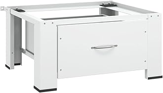vidaXL Washing Machine Base with White Drawer Holder for Washing Machine