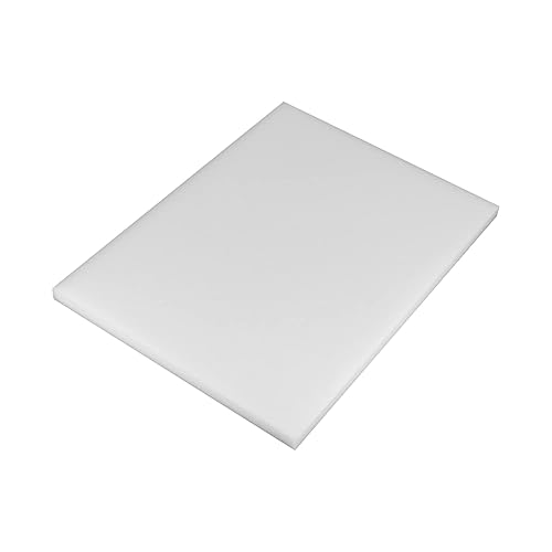 Othmro Hoja de plástico POM blanca de 0.31 x 5.9 x 7.87 pulgadas, 1 unidad, lámina de plástico rígido imprimible y duradero, materiales de bricolaje