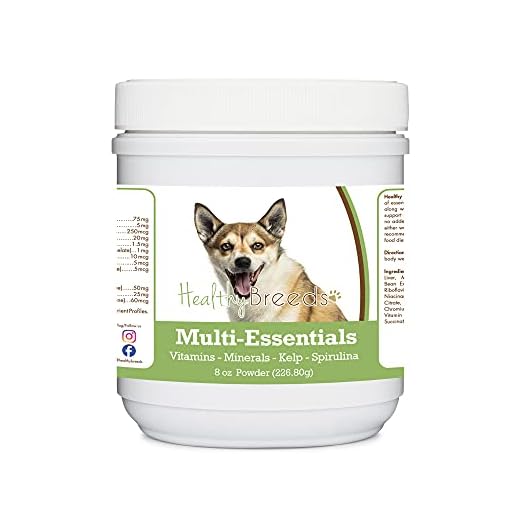 Healthy Breeds Norwegian Lundehund Multi-Essentials Powder for Dogs - an Ideal Supplement of Vitamins, Minerals & Antioxidants for Your Dog - 8 oz