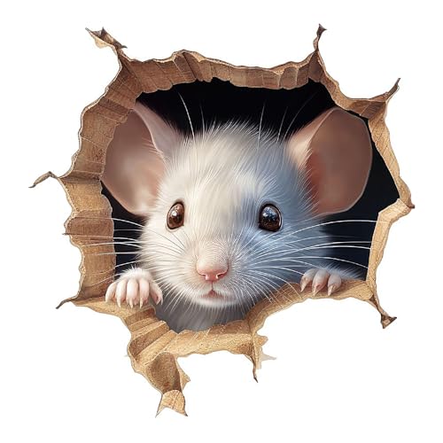 Vinilo Decorativo 3D Ratón, Pack 2 Piezas miniatura 1