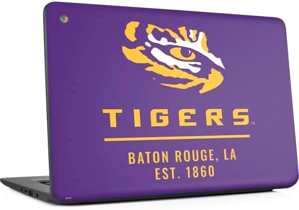 Skinit Decal Laptop Skin Compatible with Chromebook 14 G5 - Officially Licensed LSU Tigers Baton Rouge Design