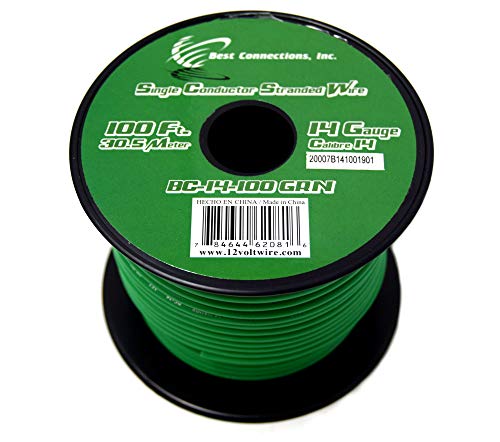 Audiopipe Trailer Light Cable Wiring for Harness 100ft spools 14 Gauge 7 Wire 7 Colors