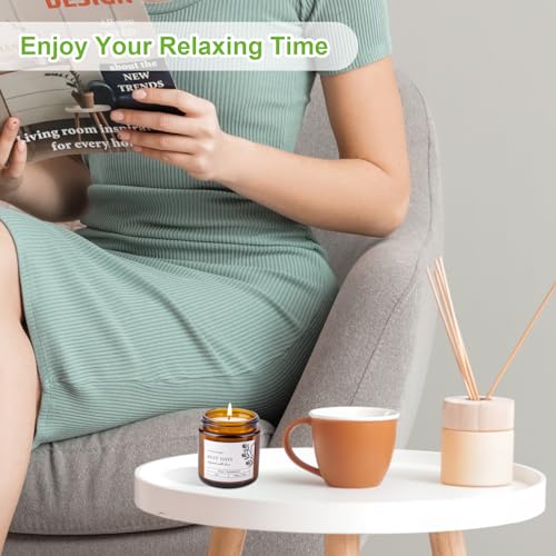 Scented Candles Gift for Women Men, Sleep Candles Gift for Anxiety Relief & Promotes Sleep, Natural Soy Wax Aromatherapy Candle, Ideal Gifts for Birthday, Anniversary Bath Relaxation - Image 5