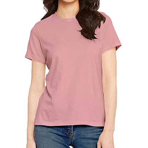 Image of Pooplu Women's Regular Fit Premium Plain 100% Cotton Round Neck Half Sleeves Multicolour Pootlu T Shirt. Casual, Stylish, Trending, Symbol Tshirts