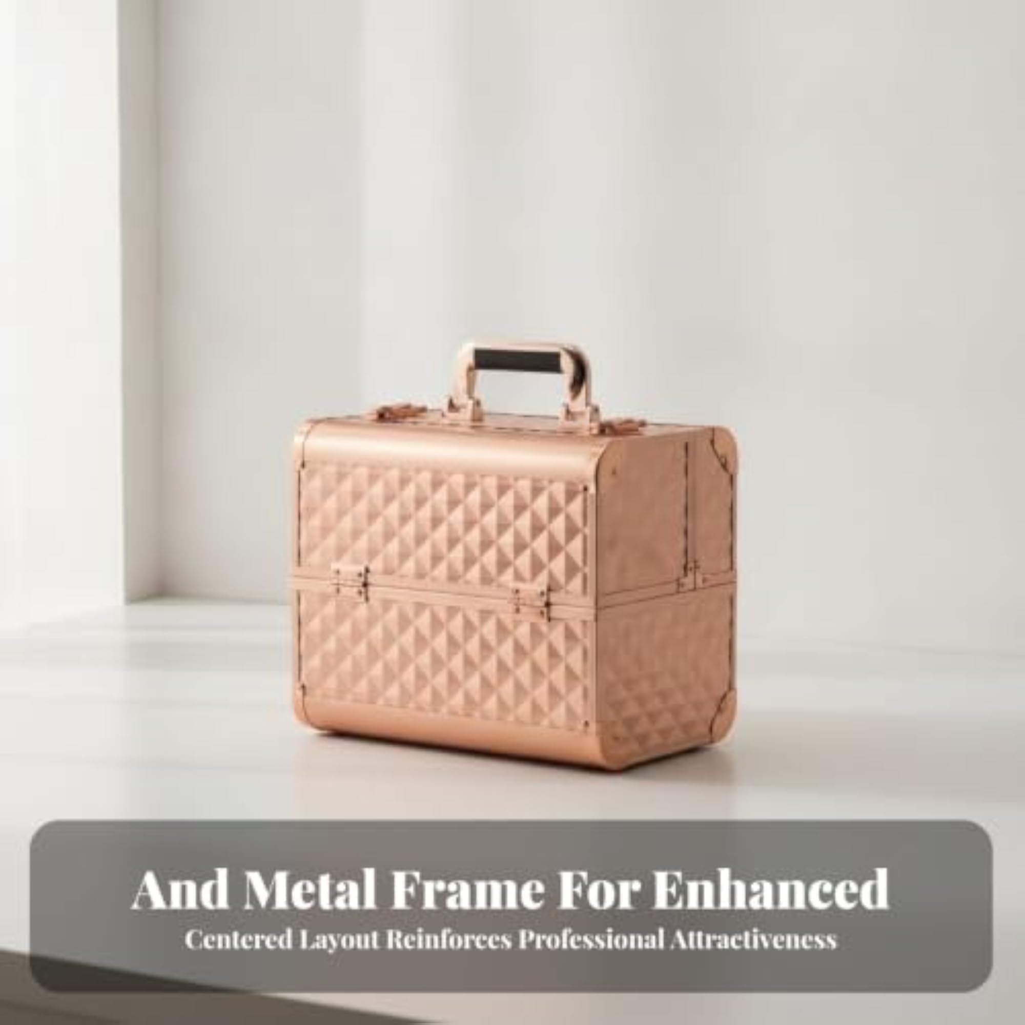 Hard-Shell Cosmetic Storage Case, Spacious Organizer