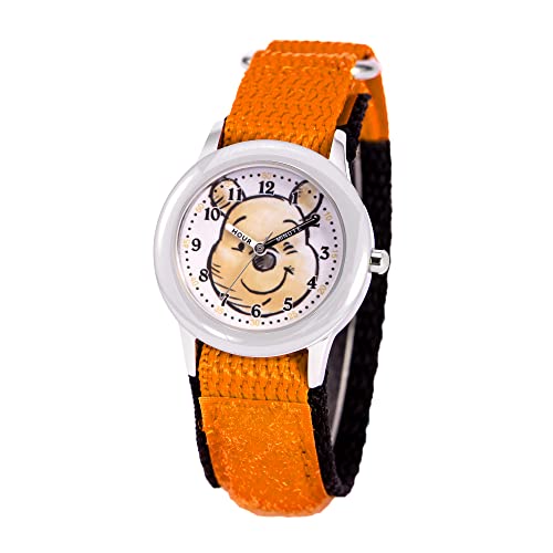 Reloj Disney Winnie the Pooh infantil analógico con correa de nailon ajustable para niños