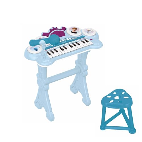 Lexibook, Frozen, Electronic Keyboard with seat, Microphone, MP3 Player, Sound Effects, Demo Tunes, Blue/Purple, K707FZ by LEXiBOOK - Image 2