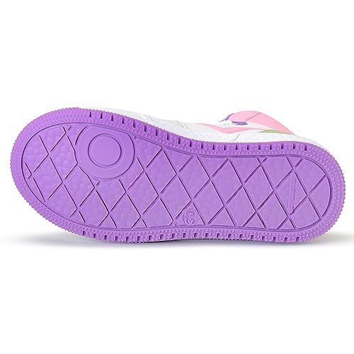 Tênis Infantil Nippos Botinha Casual Feminino High (Branco/Candycolors, BR, Criança de 4 a 8 anos, N