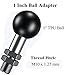 BRCOVAN 1'' Ball Adapter with M10 x 1.25 x 15 Threaded Post Compatible with RAM Mounts B Size 1 Inch Ball Double Socket Arm