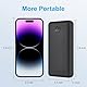 JIGA Power Bank 27000mAh 22,5W Externer Akku PD 20W USB C Powerbank mit Taschenlampe, Tragbares Ladegerät Kompatibel mit iPhone 15 14 13 12 Pro Samsung Huawei iPad