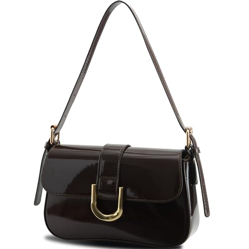 Image of Small Shoulder Bag for women,Crossbody Purses,Leather Tote Handbag Clutch Hobo Purse,with Zipper Closure for Women