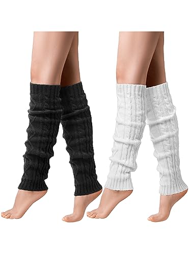 DOFOWORK Leg Warmers - Leg Warmers for Women/Girls, 80s Accessories for Women Inspired Outfits for Yoga, Dance, Running