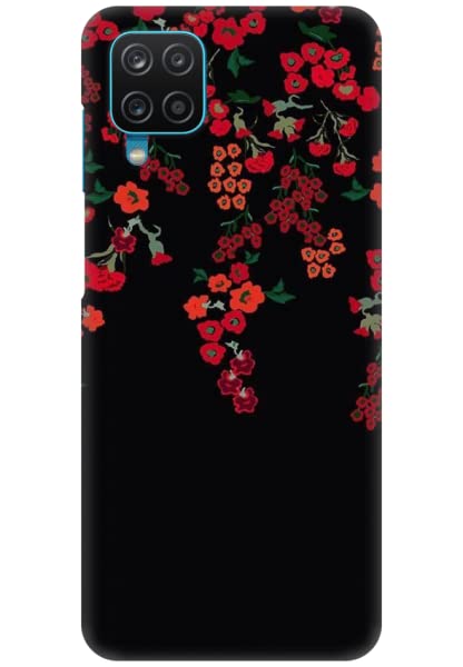COBERTA Printed Back Cover for Samsung Galaxy M12 Case - Black & Red Floral Climbers phone case design (B0BKGSTKJF) Amazon Price History, Amazon Price Tracker